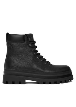 Calvin Klein Jeans Trzewiki Lugged Hiking Lace Up Lth YM0YM01336 Czarny ze sklepu MODIVO w kategorii Buty zimowe męskie - zdjęcie 186605643