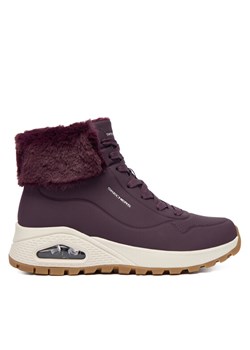 Skechers Trzewiki Uno Rugged 167274/WINE Bordowy ze sklepu MODIVO w kategorii Botki - zdjęcie 186606033