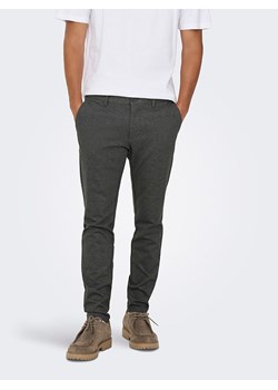 ONLY &amp; SONS Spodnie chino &quot;Mark&quot; - Slim fit - w kolorze antracytowym ze sklepu Limango Polska w kategorii Spodnie męskie - zdjęcie 186609073