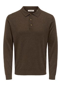 ONLY &amp; SONS Koszulka polo &quot;Loui&quot; w kolorze ciemnobrązowym ze sklepu Limango Polska w kategorii T-shirty męskie - zdjęcie 186609103