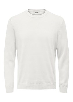 ONLY &amp; SONS Sweter &quot;Holger&quot; w kolorze białym ze sklepu Limango Polska w kategorii Swetry męskie - zdjęcie 186609253