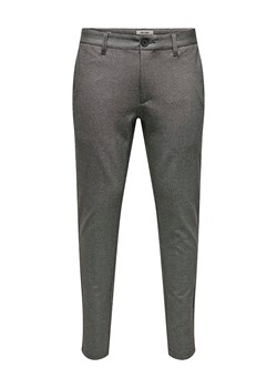 ONLY &amp; SONS Spodnie chino &quot;Mark&quot; - Slim fit - w kolorze ciemnoszarym ze sklepu Limango Polska w kategorii Spodnie męskie - zdjęcie 186611632