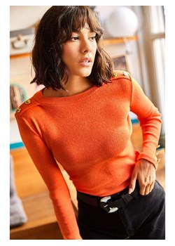 trendyol Koszulka w kolorze pomarańczowym ze sklepu Limango Polska w kategorii Bluzki damskie - zdjęcie 186611643