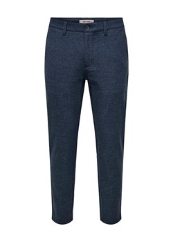 ONLY &amp; SONS Spodnie chino &quot;Mark&quot; - Slim fit - w kolorze granatowym ze sklepu Limango Polska w kategorii Spodnie męskie - zdjęcie 186611651