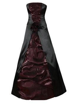Sukienka FSU037 CZARNY + BURGUNDOWY ze sklepu fokus.pl w kategorii Sukienki - zdjęcie 186622604
