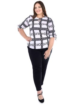 Bluzka FBZ1034 EKRI fashion ze sklepu fokus.pl w kategorii Bluzki damskie - zdjęcie 186622622