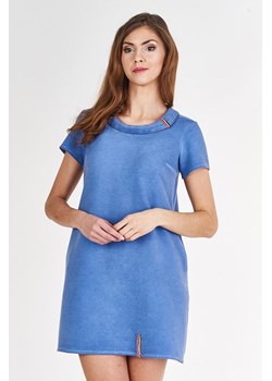 Sukienka FSU679 JEANSOWY jeans ze sklepu fokus.pl w kategorii Sukienki - zdjęcie 186623003
