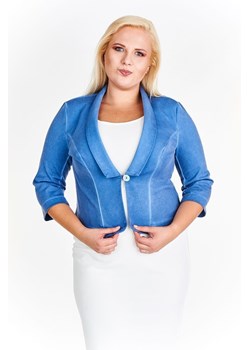 Żakiet FZA491 JEANSOWY jeans ze sklepu fokus.pl w kategorii Marynarki damskie - zdjęcie 186623832