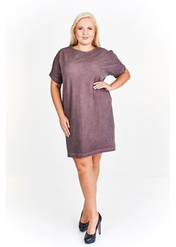 Sukienka FSU766 BORDOWY jeans ze sklepu fokus.pl w kategorii Sukienki - zdjęcie 186629490