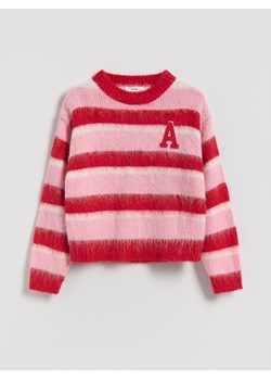 Reserved - Dzianinowy sweter z domieszką wełny - wielobarwny ze sklepu Reserved w kategorii Swetry dziewczęce - zdjęcie 186630702