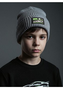 Sinsay - Prążkowana czapka beanie - szary - id: 100FU-90M - marki Sinsay - 186630932 Sinsay - Prążkowana czapka beanie - szary ze sklepu Sinsay w kategorii Czapki dziecięce - zdjęcie 186630932