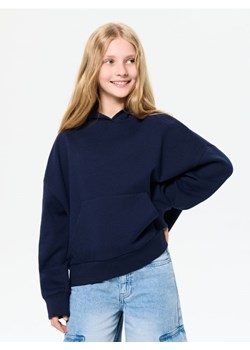 Sinsay - Bluza hoodie basic - granatowy - id: 997CE-59X - marki Sinsay - 186630963 Sinsay - Bluza hoodie basic - granatowy ze sklepu Sinsay w kategorii Bluzy dziewczęce - zdjęcie 186630963