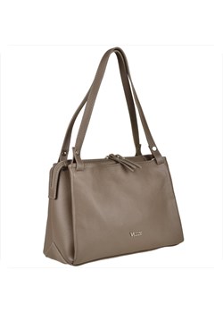 Vezze włoska torba skórzana  shopper bag taupe brąz ze sklepu melon.pl w kategorii Torby Shopper bag - zdjęcie 186631132