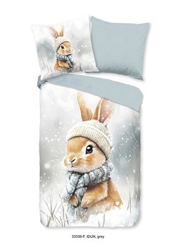 Good Morning Komplet pościeli flanelowej &quot;Idun&quot; w kolorze biało-jasnoszarym ze sklepu Limango Polska w kategorii Pościel dziecięca - zdjęcie 186633514