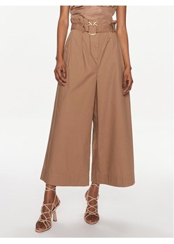 Pinko Kuloty Poseidone 103006 A1N3 Brązowy Relaxed Fit - id: 0000303552190 - marki Pinko - 186633913 Pinko Kuloty Poseidone 103006 A1N3 Brązowy Relaxed Fit ze sklepu MODIVO w kategorii Spodnie damskie - zdjęcie 186633913