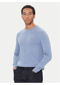 Tommy Hilfiger Sweter Essential Ssnl MW0MW39999 Niebieski Regular Fit ze sklepu MODIVO w kategorii Swetry męskie - zdjęcie 186633923
