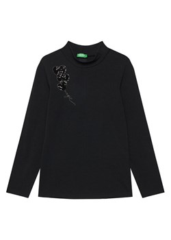 United Colors Of Benetton Golf 3Q8DC10L1 Czarny Regular Fit ze sklepu MODIVO w kategorii Bluzki dziewczęce - zdjęcie 186633972