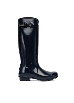 Kalosze Hunter Original Tall Gloss WFT1000RGL Granatowy ze sklepu eobuwie.pl w kategorii Kalosze damskie - zdjęcie 186635782