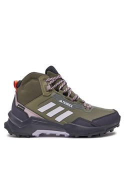 Trekkingi adidas Terrex AX4 Mid GORE-TEX IG8843 Zielony ze sklepu eobuwie.pl w kategorii Buty trekkingowe damskie - zdjęcie 186635822