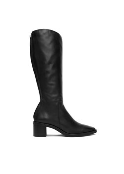 Calvin Klein Kozaki Block Heel Knee Boot Lth HW0HW02812 Czarny ze sklepu MODIVO w kategorii Kozaki damskie - zdjęcie 186636660