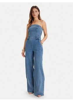 Guess Kombinezon W5BD1F D4LU0 Niebieski Regular Fit ze sklepu MODIVO w kategorii Kombinezony damskie - zdjęcie 186636673