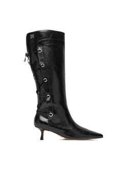 Steve Madden Kozaki Ballpark SM11005048 Czarny ze sklepu MODIVO w kategorii Kozaki damskie - zdjęcie 186636734