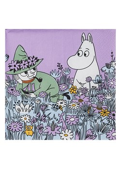 Moomin Serwetki (20 szt.) &quot;Friends Forever&quot; w kolorze fioletowym ze sklepu Limango Polska w kategorii Akcesoria kuchenne - zdjęcie 186638314
