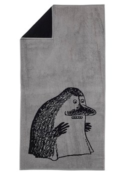 Moomin Ręcznik prysznicowy &quot;The Groke&quot; w kolorze szaro-czarnym - 140 x 70 cm ze sklepu Limango Polska w kategorii Ręczniki - zdjęcie 186638843