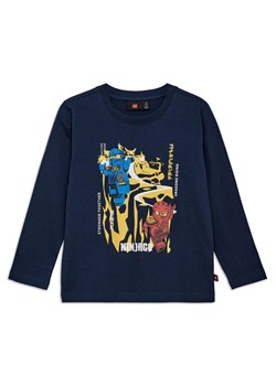 LEGO Bluzka 11010943 Granatowy Regular Fit ze sklepu MODIVO w kategorii T-shirty chłopięce - zdjęcie 186639782