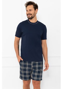 Piżama Italian Fashion Andreas kr.r. kr.sp. granat/druk - id: 39218 - marki Italian Fashion - 186640372 Piżama Italian Fashion Andreas kr.r. kr.sp. granat/druk ze sklepu kontri.pl w kategorii Piżamy damskie - zdjęcie 186640372