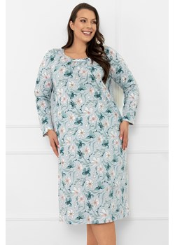 Nocna koszula Italian Fashion Sekwoja dł.r. druk/turkus ze sklepu kontri.pl w kategorii Koszule nocne - zdjęcie 186640400