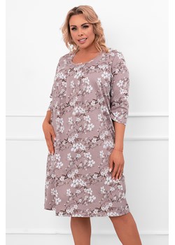 Nocna koszula Italian Fashion Oszima r.3/4 druk/wrzos ze sklepu kontri.pl w kategorii Koszule nocne - zdjęcie 186640414