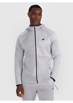 Męska bluza treningowa 4F 4FWAW25TFSWM560 - szara ze sklepu Sportstylestory.com w kategorii Bluzy męskie - zdjęcie 186641134