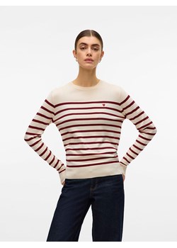 ONLY Sweter w kolorze kremowo-bordowym ze sklepu Limango Polska w kategorii Swetry damskie - zdjęcie 186641390