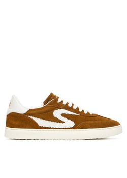 Stuart Weitzman Sneakersy Runaround SK928 XYP Brązowy ze sklepu MODIVO w kategorii Buty sportowe damskie - zdjęcie 186642213