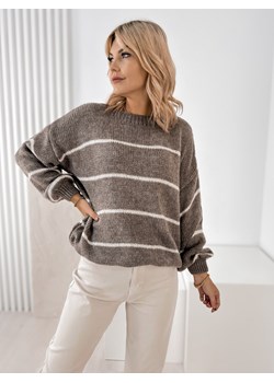 sweter ashbury ciemnobeżowy one size ze sklepu UBRA w kategorii Swetry damskie - zdjęcie 186643082