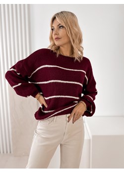 sweter ashbury bordowy one size ze sklepu UBRA w kategorii Swetry damskie - zdjęcie 186643104