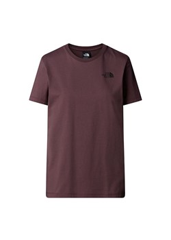 Koszulka damska The North Face NSE Box Edge Of Light Infill 0A8E3JES91 - fioletowa ze sklepu streetstyle24.pl w kategorii Bluzki damskie - zdjęcie 186643683