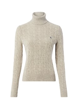 Polo Ralph Lauren Wełniany sweter damski z zawartością kaszmiru Kobiety Kaszmir szary wypukły wzór tkaniny ze sklepu vangraaf w kategorii Swetry damskie - zdjęcie 186645032