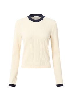 Calvin Klein Jeans Damska koszulka z dzianiny Kobiety Bawełna beżowy wypukły wzór tkaniny ze sklepu vangraaf w kategorii Swetry damskie - zdjęcie 186645034
