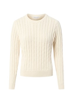 Marie Lund Damski sweter bawełniany Kobiety Bawełna écru jednolity ze sklepu vangraaf w kategorii Swetry damskie - zdjęcie 186645044