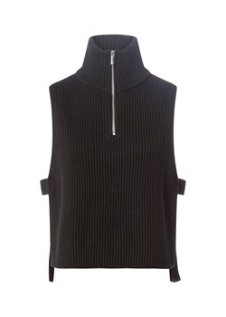Opus Sweter damski - Abibo Cape Kobiety Sztuczne włókno czarny jednolity ze sklepu vangraaf w kategorii Poncza - zdjęcie 186645052
