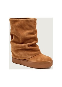 Guess Skórzane botki na koturnie GUINNA ze sklepu Gomez Fashion Store w kategorii Botki - zdjęcie 186646932