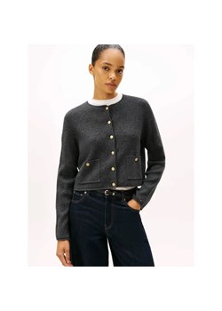 Tommy Hilfiger Wełniany kardigan | Regular Fit ze sklepu Gomez Fashion Store w kategorii Swetry damskie - zdjęcie 186647000