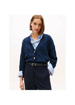 Tommy Hilfiger Wełniany kardigan | Regular Fit ze sklepu Gomez Fashion Store w kategorii Swetry damskie - zdjęcie 186647022