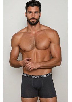 Kappa 2-pack bokserki męskie bawełniane z logowaną gumą K1211, Kolor czarny, Rozmiar S, Kappa ze sklepu Intymna w kategorii Majtki męskie - zdjęcie 186648870
