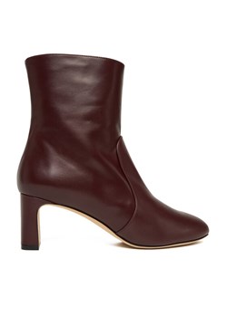 Botki Stuart Weitzman Babette SL542 Bordowy ze sklepu eobuwie.pl w kategorii Botki - zdjęcie 186652474