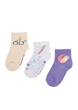Skarpety długie Harry Potter CEO-ACCCS-AW25-301WBHP(3-PACK) Beżowy ze sklepu eobuwie.pl w kategorii Skarpetki dziecięce - zdjęcie 186652534