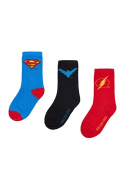 Skarpety długie Superman CEO-ACCCS-AW25-228WBDC(3-PACK) Czerwony ze sklepu eobuwie.pl w kategorii Skarpetki dziecięce - zdjęcie 186652571