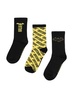 Skarpety długie Batman CEO-ACCCS-AW25-205WBBAT(3-PACK) Czarny ze sklepu eobuwie.pl w kategorii Skarpetki dziecięce - zdjęcie 186652652